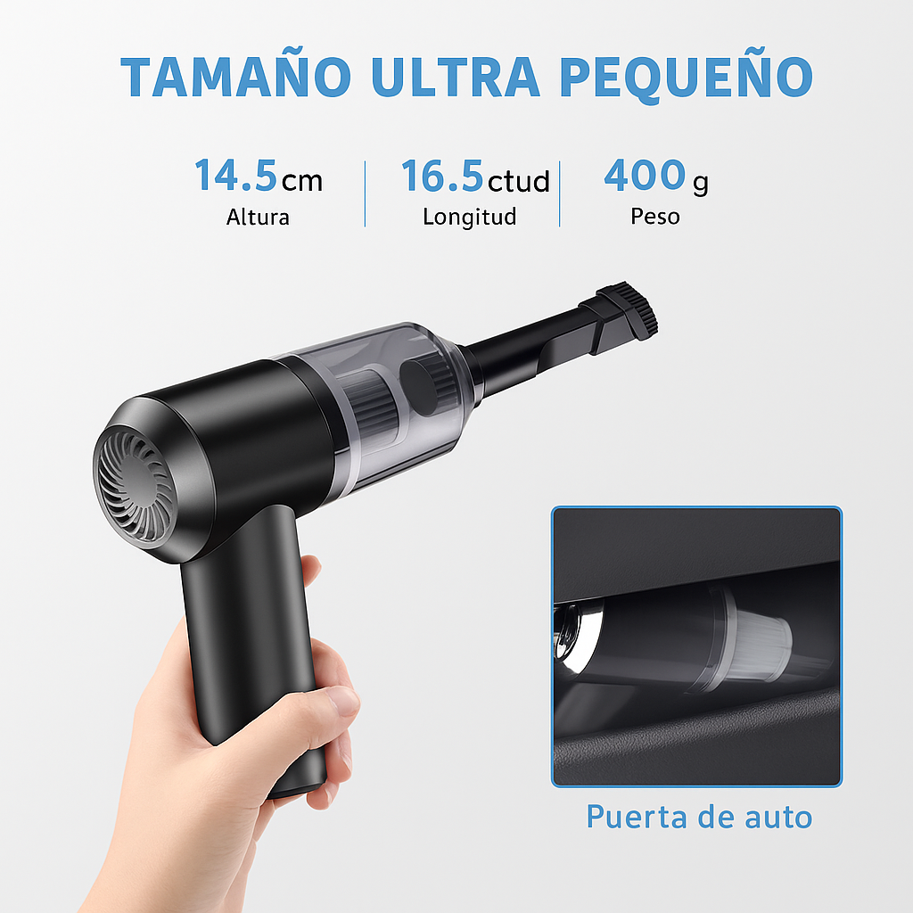 🧲 CarClean® – Auto Vacuum Pro: Limpieza Profunda al Instante, Donde Estés.