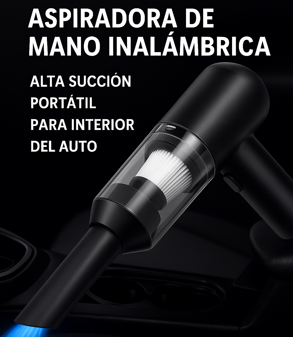 🧹 Tu auto limpio en 5 minutos — sin cables, sin lavaderos y sin esfuerzo.