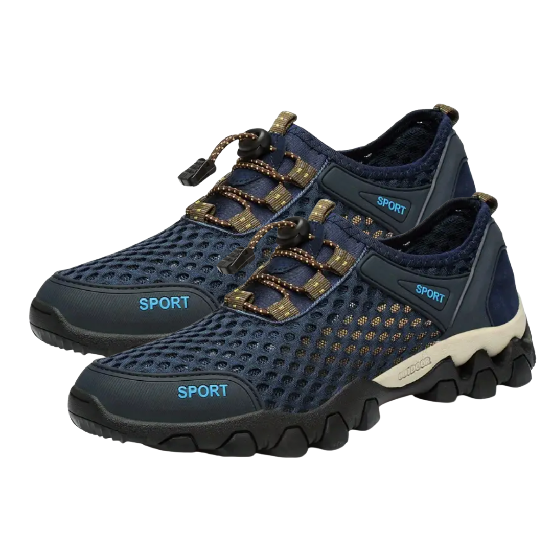 Tenis Trocha todoterreno hombre, color gris