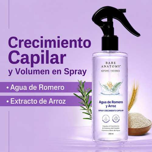 VITALIS — Spray Fortalecedor de Romero y Agua de Arroz