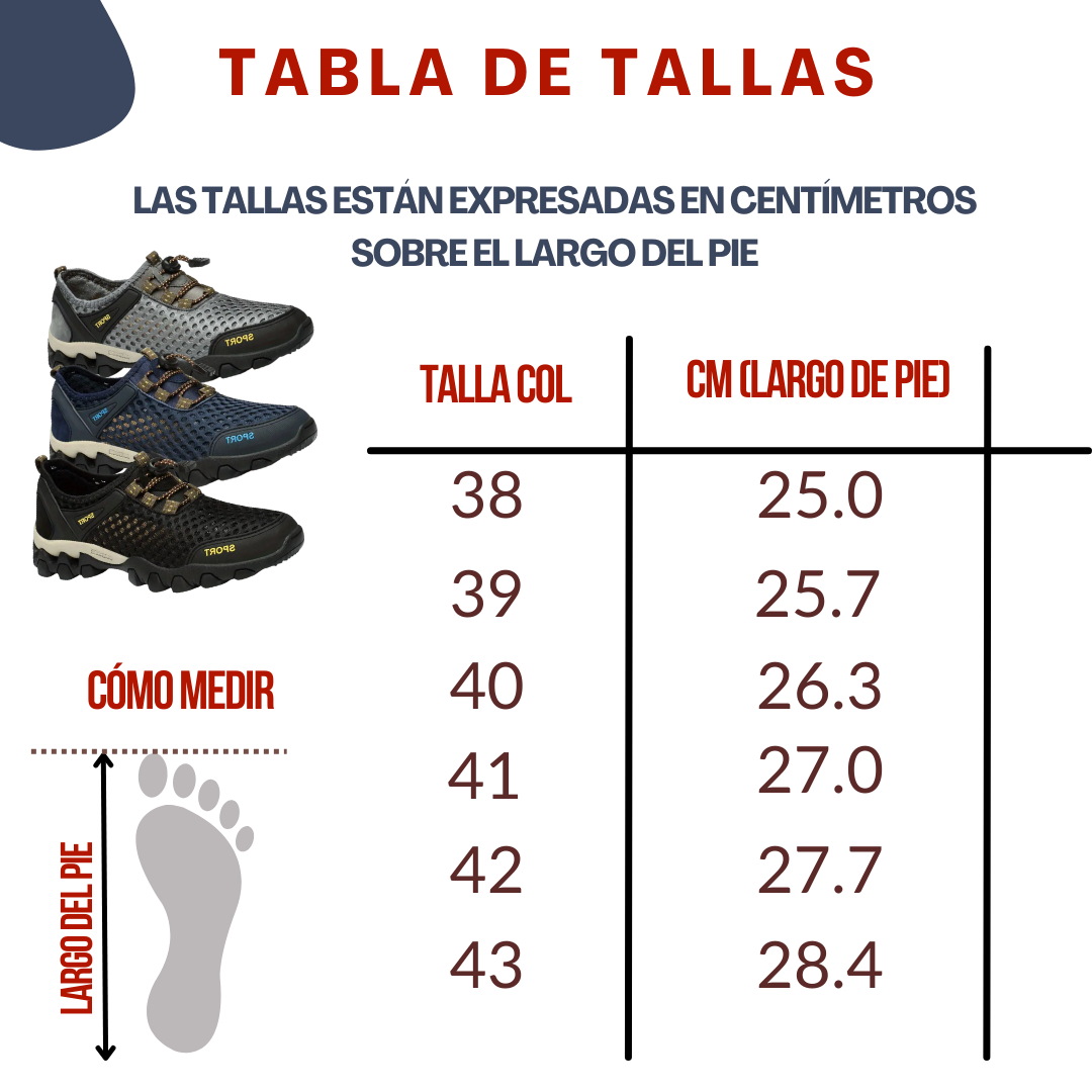 Tenis Trocha todoterreno hombre, vista superior