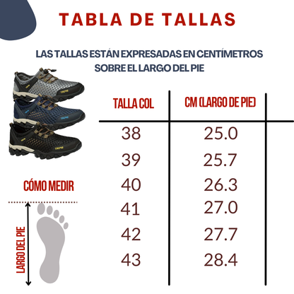 Tenis Trocha todoterreno hombre, vista superior