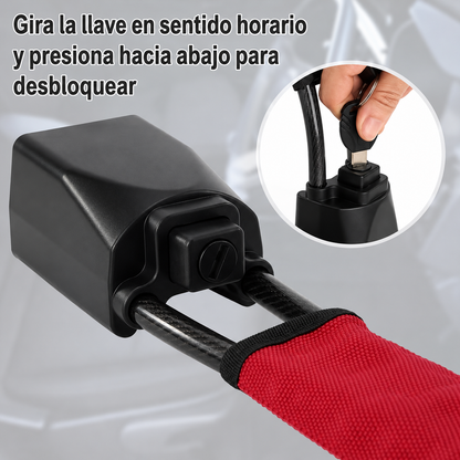 Candado Antirrobo de Volante en Acero — Bloqueo de Seguridad para tu Carro