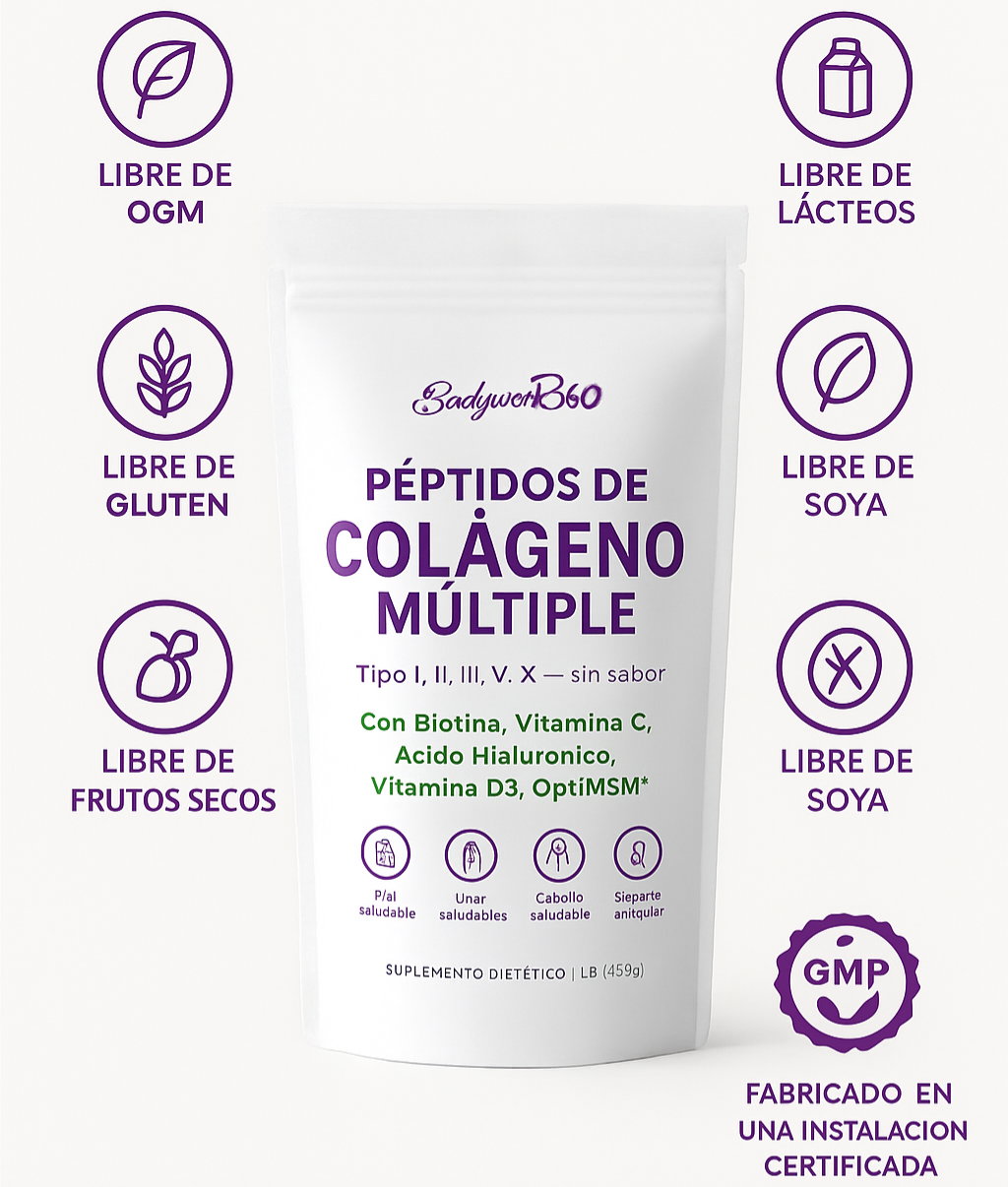 Multi-Colágeno Peptides Pack x2 — Potencia tu belleza y articulaciones, concentración natural