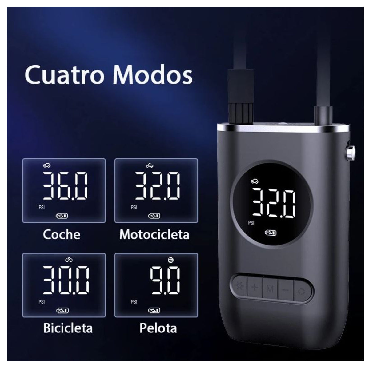 ¿Llanta baja otra vez? Infla en minutos sin cables ni estaciones