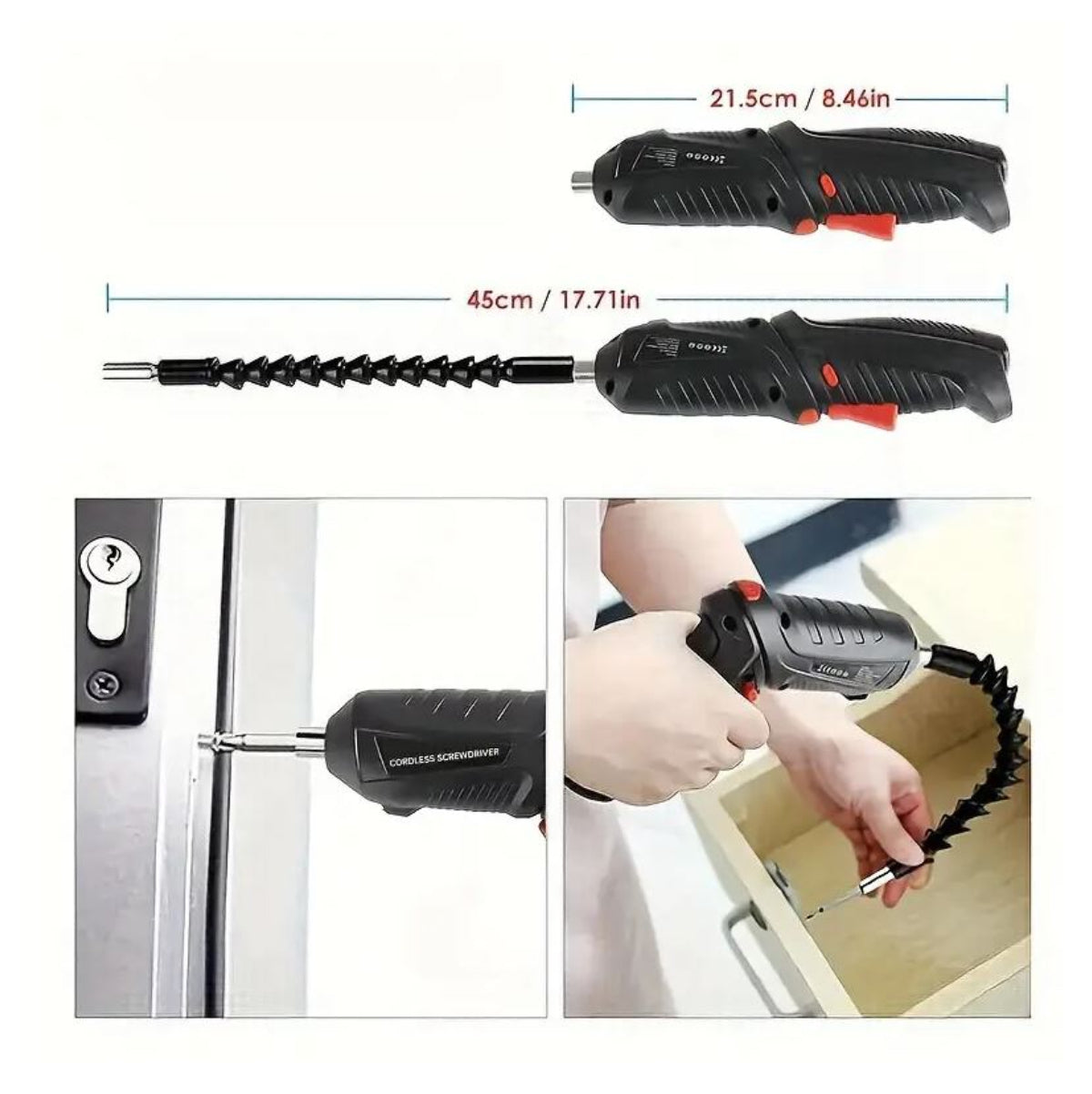 🔩 PowerFix Pro – Destornillador Eléctrico Recargable 45 en 1