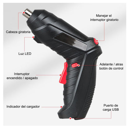 🔩 PowerFix Pro – Destornillador Eléctrico Recargable 45 en 1