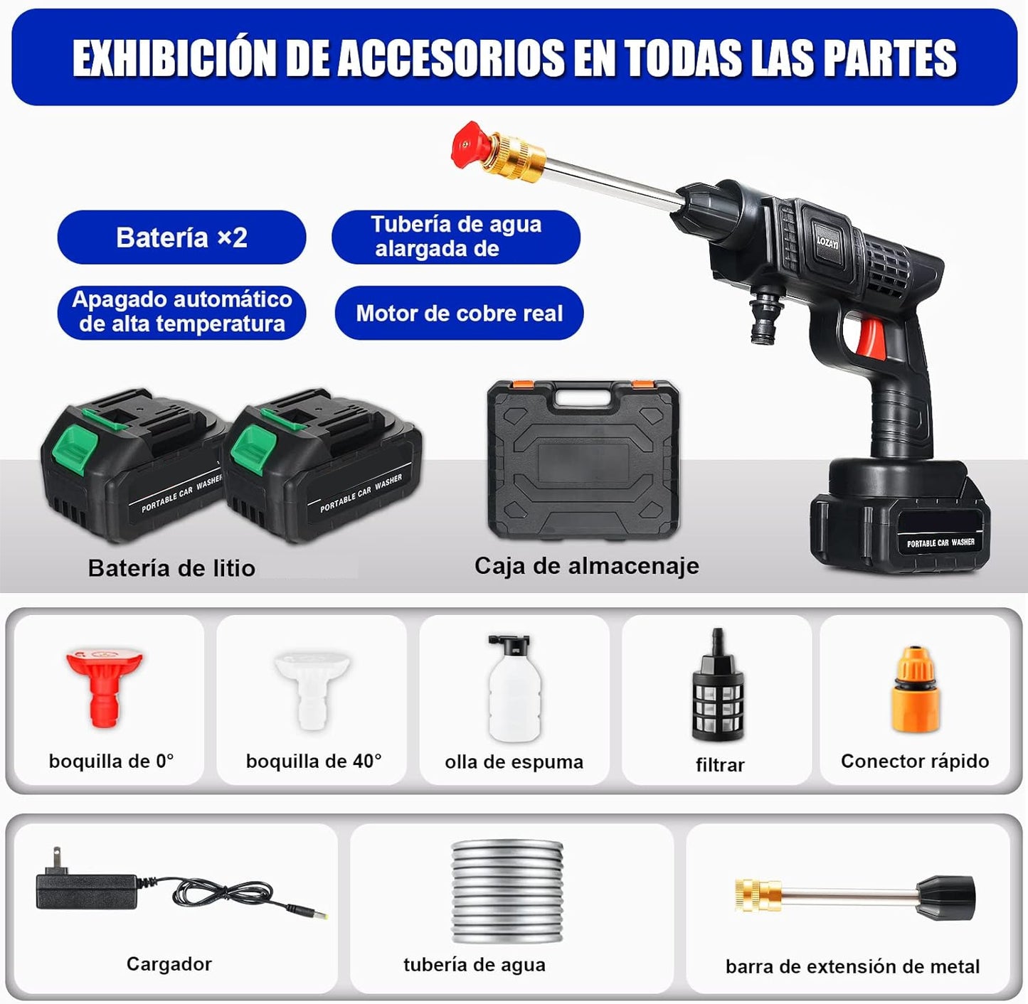 💦🚗 PowerWash Pro®: Limpieza Potente Donde Quieras