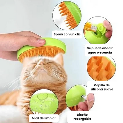 El spa relajante para tu mascota - Cepillo 3 en 1